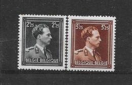 België 1943 Y&amp;T Nr°644,645 (**) - Unused Stamps