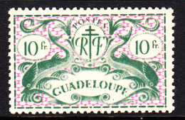 Guadeloupe MH Scott #184 10fr Dolphins - Neufs