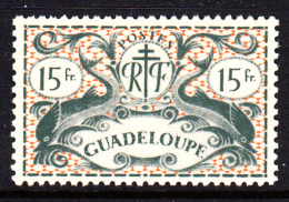 Guadeloupe MH Scott #185 15fr Dolphins - Neufs