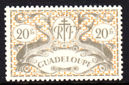 Guadeloupe MH Scott #186 20fr Dolphins - Neufs