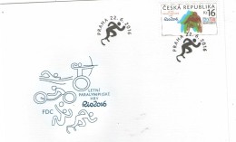 Czech Republic 2016 -  Paraolympic Games, FDC - Verano 2016: Rio De Janeiro