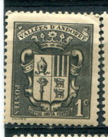 Andorre 1937-43 - YT 47 * - Unused Stamps