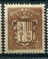 Andorre 1937-43 - YT 49 * - Unused Stamps