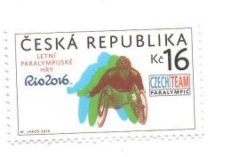 Czech Republic 2016 -  Paraolympic Games, 1 Stamp, MNH - Eté 2016: Rio De Janeiro