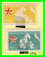 TURQUIA  ( TURKEY  EUROPA ) 2 SELLOS AÑO 1942 - Ungebraucht