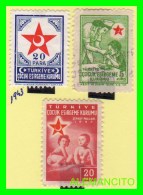 TURQUIA  ( TURKEY  EUROPA ) 3 SELLOS AÑO 1943 - Unused Stamps