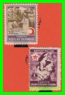 TURQUIA  ( TURKEY  EUROPA ) 2 SELLOS AÑO 1945 - Unused Stamps