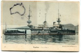 - TOULON - Le IENA Avant L'explosion, Marine De Guerre,  Animation, écrite, De La Couleur, TBE, Scans. - Krieg