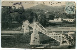 - ALAIS  - ALES - La Passerelle Du  Foirial, Et Le Mont St-Germain, écrite, 1905, Cliché Peu Courant, Scans., - Alès