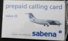 United Kingdom - Enjoy Our Company Sabena Air,   Remote Memory, 5 £, Mint - To Identify