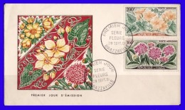 Congo Brazzaville  FDC  Série Fleurs  PA 1961 - FDC