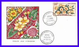 Congo Brazzaville  FDC  Série Fleurs  PA 1961 - FDC