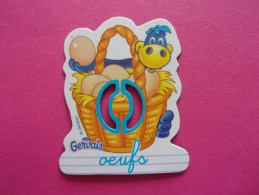 Magnet Danone  Gervais Oeufs Panier Lettre O - Letras & Cifras