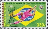 Wallis Et Futuna 2014 - Coupe Du Monde De Foot, Bresil 2014 - 1 Val Neufs // Mnh - Ongebruikt