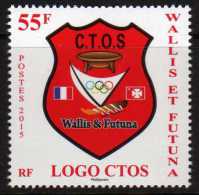 Wallis & Futuna 2015 - Drapeaux, Logo CTOS - 1 Val Neufs - Ongebruikt