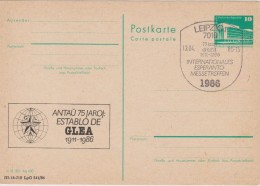 Germany East Germany - Postal Stationery - Berlin Palast Der Republiek - Special Cancellation In Leipzig - Esperanto - Postcards - Mint