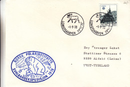 Norvège - Lettre De 1978 - Oblitération Longyearbyen - Norsk Polarinstituts - Svalbardexpédition - Europa - Rennes - - Stations Scientifiques & Stations Dérivantes Arctiques