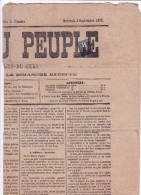 France N°83 Sur Journal 1878 - 1876-1898 Sage (Type II)