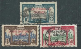 Gabon  N° 96 + 100 + 103  O Les 3 Valeurs Oblitérations Moyennes à Assez Belles Sinon TB - Used Stamps