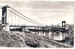 VERDUN SUR GARONNE Pont Suspendu Sur La Garonne TTBE Timbrée - Verdun Sur Garonne