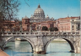 St. Peter's Cupola And Elio Bridge Old Postcard Travelled 1968 D160620 - Ponts