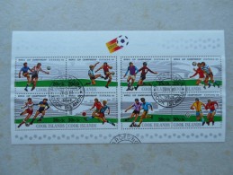 Y029 Cook - Inseln Block 16 Canc Soccer Spain  Fußball Spanien 1982 - Cook
