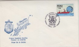 Peru 1988 Primera Expedicion Cientifica Peruana 1v FDC (30743) - Expéditions Antarctiques