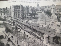 CPA 75 Paris Le Métropolitain Boulevard Pasteur Paris XVème En L'état.... - Metropolitana, Stazioni