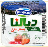 Opercule Cover Yaourt Yogurt " Soummam " DIALNA Vue D'Algérie Fraise Strawberry Yoghurt Yoghourt Yahourt Yogourt - Milk Tops (Milk Lids)
