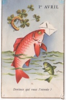 Thème 1 Avril - Poisson D Avril Avec Enveloppe Lettre Courier - 1er Avril - Poisson D'avril