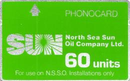 UNITED KINGDOM  60 U OIL PLATFORM NORTH SEA SUN PETROL LOGO L&G CODE: 712A READ DESCRIPTION !! - [ 2] Plataformas Petroleras