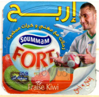 Opercule Cover Yaourt Yogurt " Soummam " FORT Football Meghni Fraise Kiwi Yoghurt Yoghourt Yahourt Yogourt - Milk Tops (Milk Lids)