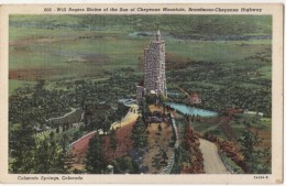 Will Rogers Shrine Of The Sun Of Cheyenne Mountain, Colorado Springs, 1949 Used Postcard [17871] - Colorado Springs