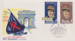 NOUVELLES HEBRIDES Ralliement  Au Général De Gaulle 30ieme Anniversaire - Used Stamps