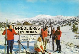 Skieurs à Gréolières-les-Neiges - Au Soleil De La Côte D'Azur - Edition Y.P.A. - Sports D'hiver