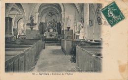 ( CPA 95 )  ARTHIES  /  Intérieur De L'Église -  (défaut Haut Droit ) - Arthies