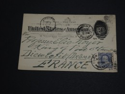 ETATS -UNIS - Entier Postal + Complément Pour La France En 1894 - A Voir - L 428 - ...-1900