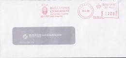 Denmark SJÆLLANDSKE LIVREGIMENT Antvorskov Kaserne, SLAGELSE 1989 Meter Cover Freistempel Brief (375 Year Anniversary) - Maschinenstempel (EMA)