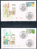 1982  Für Den Sport  (2 Briefe) - 1981-1990