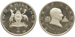 2 Shillings 1970 Proof (Uganda) Silver - Ouganda