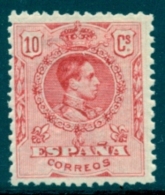 ALFONSO XIII , MEDALLÓN , ED. 269 * , 10 CTS. ROJO - Nuevos