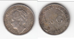 **** CURACAO - PAYS-BAS - NETHERLANDS - 1/10 GULDEN 1947 WILHELMINA - ARGENT - SILVER **** EN ACHAT IMMEDIAT - Curacao