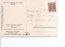 Belgique ( Préo De 1923 Sur Carte Postale De Bruxelles En Ville à Voir) - Tipo 1922-26 (Alberto I)