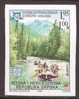 2006 EUROPA  CEPT WILDWASSER   RAFTING  BOSNIA ERZEGOVINA  50 JAHRE EUROPA  RAFTING    NEVER HINGED - Rafting