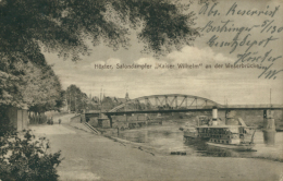 DE HOXTER / Höxter, Salondampfer, "Kaiser Wilhelm" An Der Weserbrücke / - Höxter