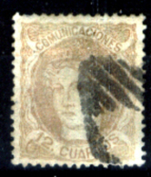 Spagna-079 - 1870 - Y&T N. 113 (o) Used - Privo Di Difetti Occulti - - Used Stamps