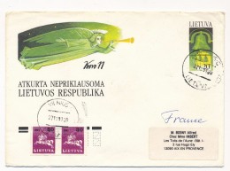 LITUANIE - 8 Enveloppes - Entiers Postaux Oblitérées, Dont Affranchissements Complémentaires - Litouwen