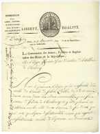 LA COMMISSION DES ARMES, POUDRES ET EXPLOITATION DES MINES DE LA REPUBLIQUE - 1794 Cherbourg Revolution - Documenti Storici