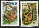 BRESIL,  WWF, SINGES, Yvert 1672/73** Neuf Sans Charniere. MNH - Unused Stamps