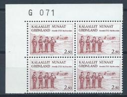 Groënland 1983 N°134 Neuf En Bloc De 4 Avec Marque, Nouvelle Heernhut - Unused Stamps